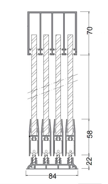 ESG10 - Glasschiebewand mit 10mm Sicherheitsglas nach Maß