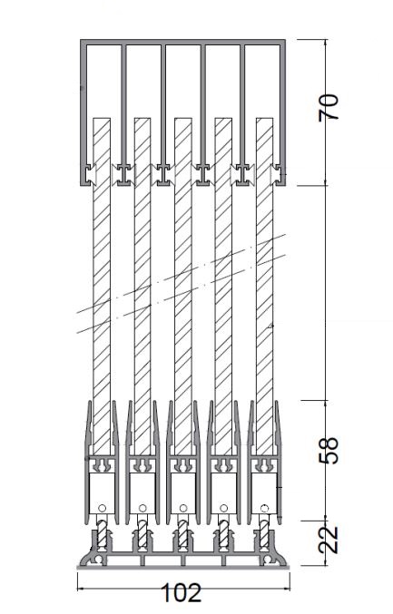 ESG10 - Glasschiebewand mit 10mm Sicherheitsglas nach Maß