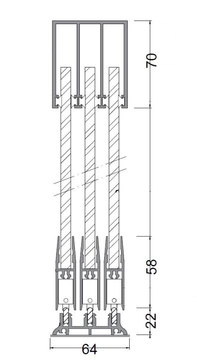 ESG10 - Glasschiebewand mit 10mm Sicherheitsglas nach Maß