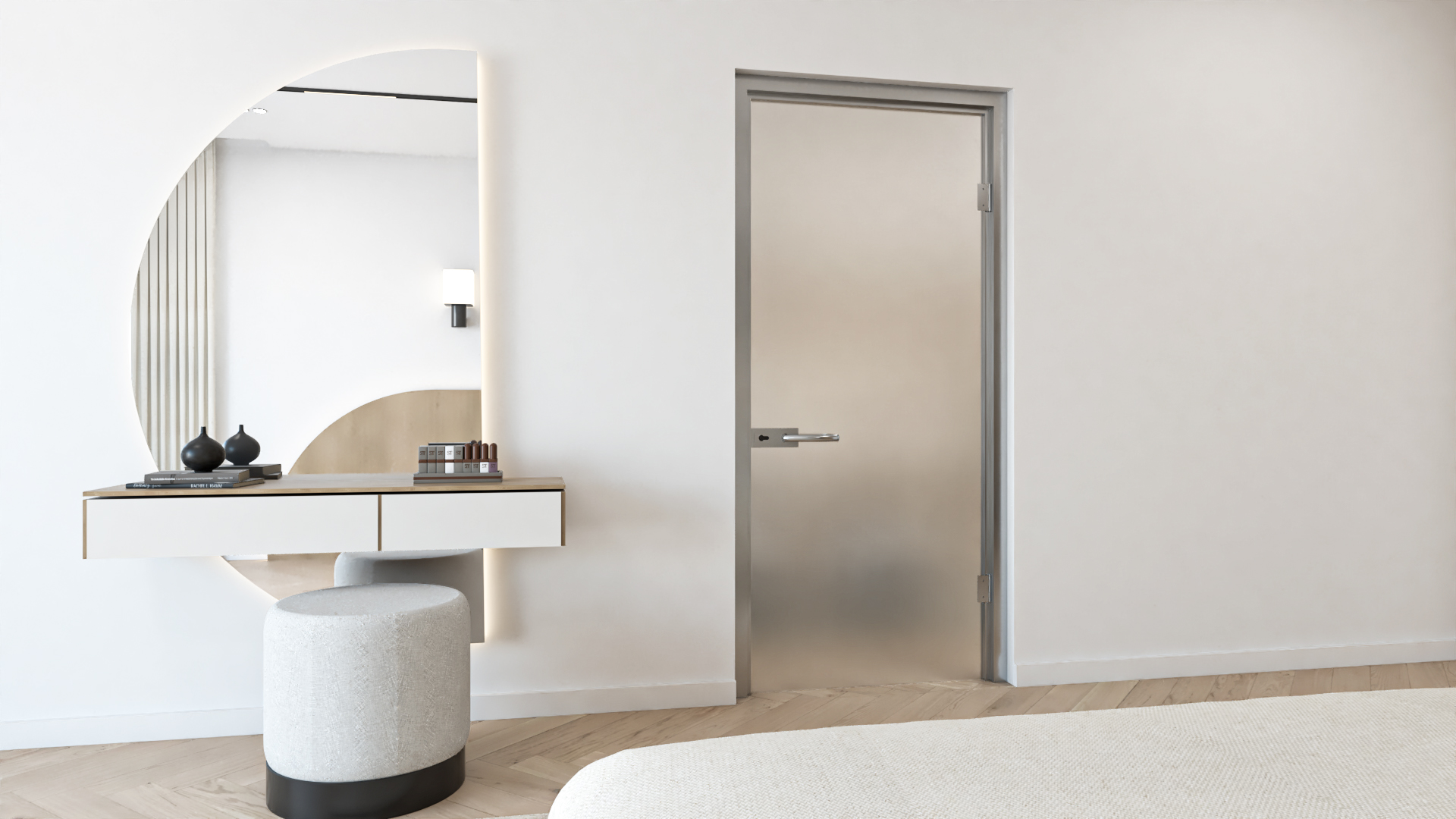 BK08 - Aluminium-Blockzarge mit Glastür