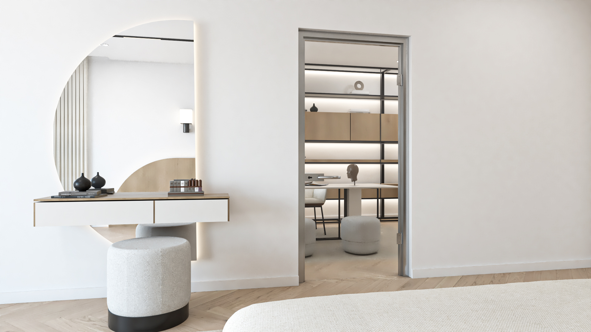 BK08 - Aluminium-Blockzarge mit Glastür